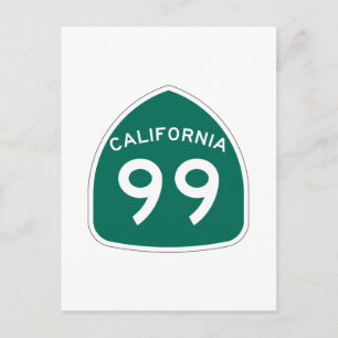 Kalifornien State Route 99 Vykort