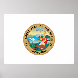 Kalifornien State Seal Poster
