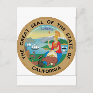 Kalifornien State Seal Vykort