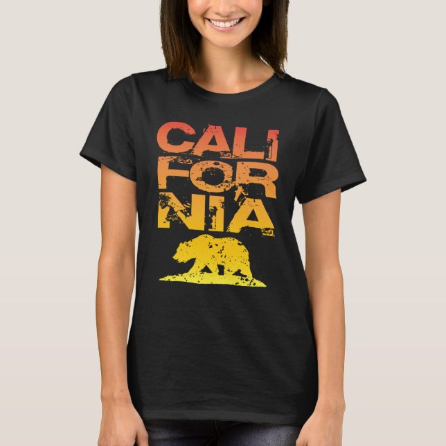 Kalifornien State Sunshine State 1 T Shirt (Framsida)
