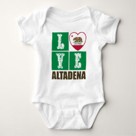 Kalifornien Statlig flagga Heart Altadena T Shirt