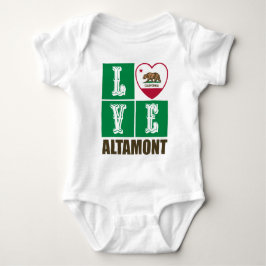 Kalifornien Statlig flagga Heart Altamont T Shirt