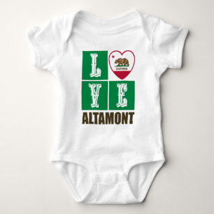 Kalifornien Statlig flagga Heart Altamont T Shirt
