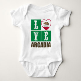 Kalifornien Statlig flagga Heart Arcadia T Shirt