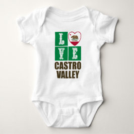 Kalifornien Statlig flagga Heart Castro Valley T Shirt