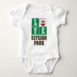 Kalifornien Statlig flagga Heart Elysian Park T Shirt
