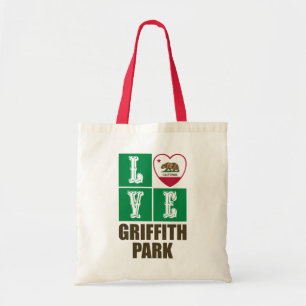 Kalifornien Statlig flagga Heart Griffith Park Tygkasse