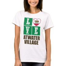 Kalifornien Statlig flagga Heart Kärlek Atwater Vi