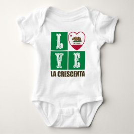 Kalifornien Statlig flagga Heart La Crescenta T Shirt