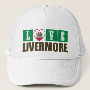 Kalifornien Statlig flagga Heart Livermore Keps