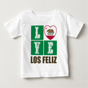 Kalifornien Statlig flagga Heart Los Feliz T Shirt