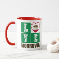 Kalifornien Statlig flagga Heart Monrovia