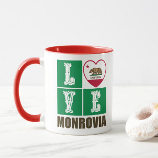 Kalifornien Statlig flagga Heart Monrovia Mugg