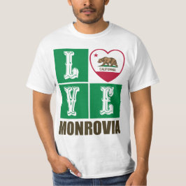 Kalifornien Statlig flagga Heart Monrovia T Shirt