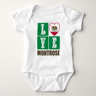 Kalifornien Statlig flagga Heart Montrose T Shirt