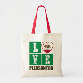 Kalifornien Statlig flagga Heart Pleasanton Tygkasse