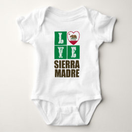 Kalifornien Statlig flagga Heart Sierra Madre T Shirt