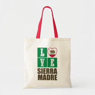 Kalifornien Statlig flagga Heart Sierra Madre Tygkasse