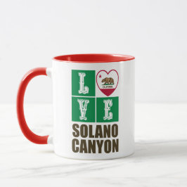 Kalifornien Statlig flagga Heart Solano Canyon Mugg