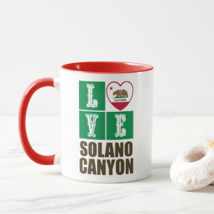 Kalifornien Statlig flagga Heart Solano Canyon Mugg