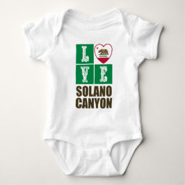 Kalifornien Statlig flagga Heart Solano Canyon T Shirt