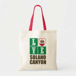 Kalifornien Statlig flagga Heart Solano Canyon Tygkasse