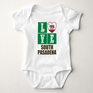Kalifornien Statlig flagga Kärlek South Pasadena T Shirt