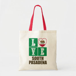Kalifornien Statlig flagga Kärlek South Pasadena Tygkasse