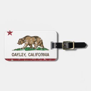Kalifornien statlig flagga Oakley Bagagebricka