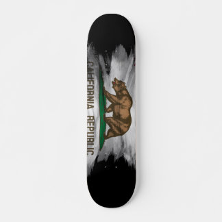 Kalifornien statlig flagga penseldrag, Kalifornien Mini Skateboard Bräda 18,5 Cm