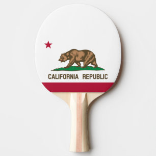 Kalifornien, statlig flagga pingpongpaddla pingisracket