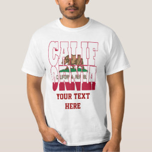 Kalifornien statlig flagga t shirt