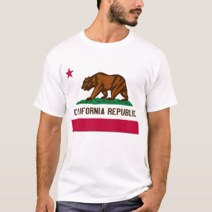 Kalifornien statlig flagga t shirt