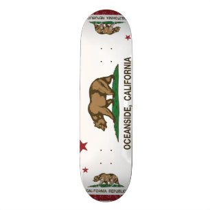 Kalifornien statlig flaggaOceanside Skateboard Bräda 20,5 Cm
