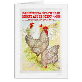 Kalifornien statlig mässa 1909 hälsningskort