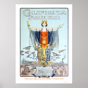 Kalifornien statlig mässa 1918 poster