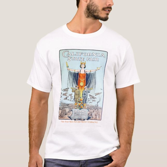Kalifornien statlig mässa 1918 t-shirt (Framsida)
