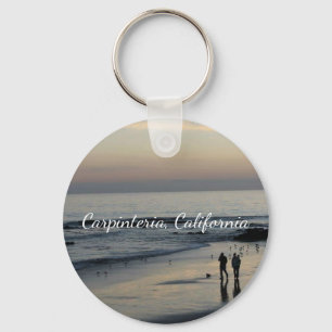 Kalifornien strandplats Keychain Nyckelring