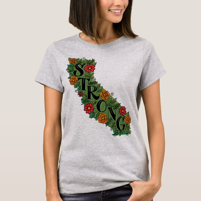 Kalifornien Strong - Stöd till brandoffren Tröja (Framsida)