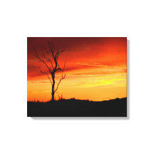 Kalifornien Sunset Canvas Wrap Skriv ut