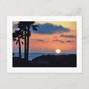 Kalifornien Sunset på Oxnard Beach.. Slappna av oc Vykort
