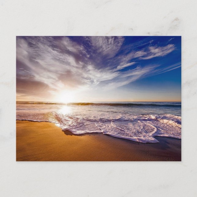 Kalifornien Sunset Vykort (Framsida)