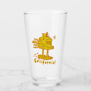 Kalifornien Surf Monster Truck Pintglas Glaskopp