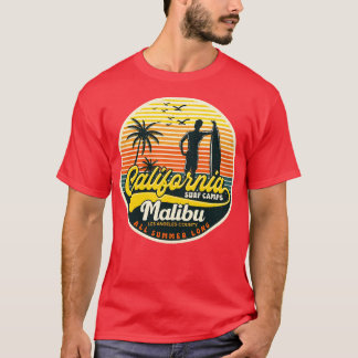Kalifornien Surfa Camp Malibu T Shirt