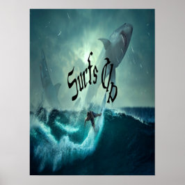 Kalifornien Surfande Killar Vågor Poster