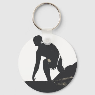 Kalifornien surfare Keychain Nyckelring