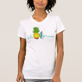Kalifornien surfareananas t-shirt