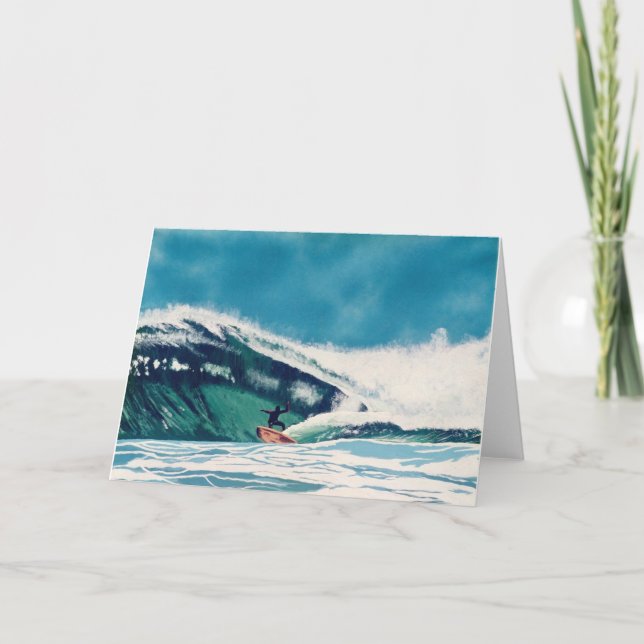 Kalifornien Surfer Greeting Card Art Kort (Framsida)