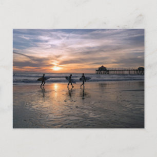 Kalifornien Surfers i Sunset Vykort