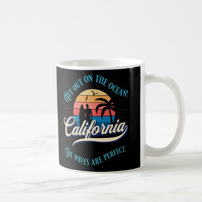 Kalifornien Surffarbruden Kaffemugg (Höger)